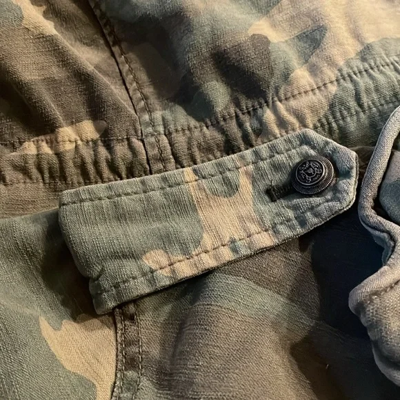 Free People 'Not Your Brother's' Surplus Utility Jacket Women’s XS Camo Green - Picture 8 of 13